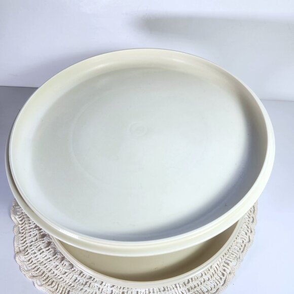 Tupperware 3 Piece Serve It All Pedestal Pie Cake Stand Cheese and Cracker Dish - Picture 2 of 6